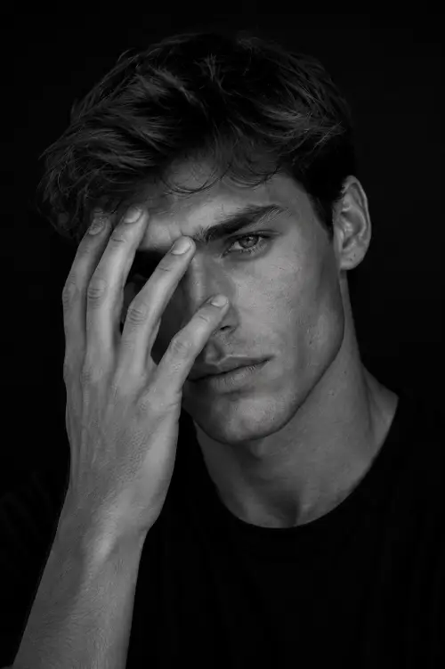 Mysterious Monochrome Portrait