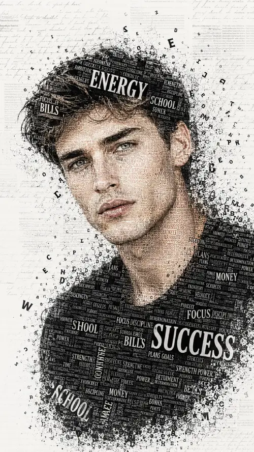 Word Cloud Portrait