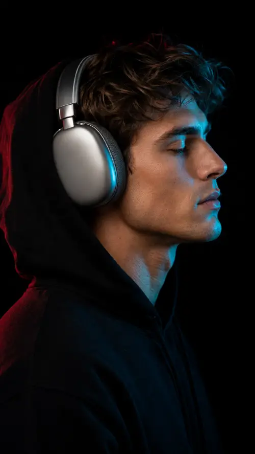 Neon Profile Portrait