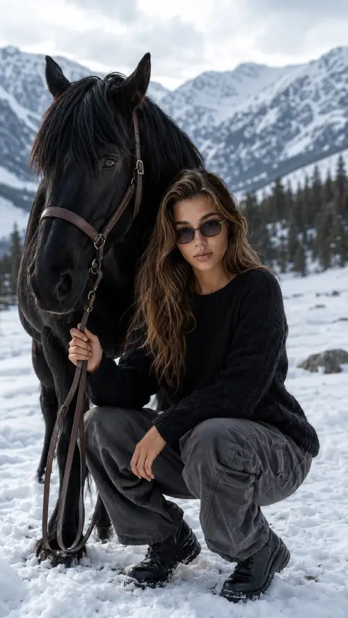 Winter Horse Portrait